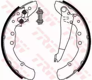 Тормозная колодка / накладка TRW для VW GOLF II (19E, 1G1) 1.8 i Cat Syncro