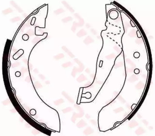 Барабанный тормозной механизм TRW для MAZDA 121 III (JASM, JBSM) 1.8 D