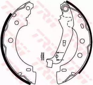 Барабанный тормозной механизм TRW для NISSAN KUBISTAR (X76) 1.5 dCi