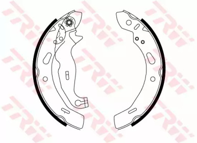 Тормозная колодка / накладка TRW для FORD FIESTA VI 1.5 TDCi