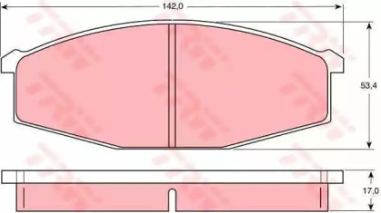 Дисковой тормозной механизм TRW для NISSAN PATROL III/2 Hardtop (K260) 2.8