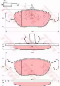 Комплект тормозов TRW для ALFA ROMEO 146 (930_) 1.9 TD (930.B4A)