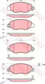 Комплект тормозов TRW для FORD TRANSIT c бортовой платформой/ходовая часть (FM_ _, FN_ _) 2.0 DI (F_E_, F_F_)