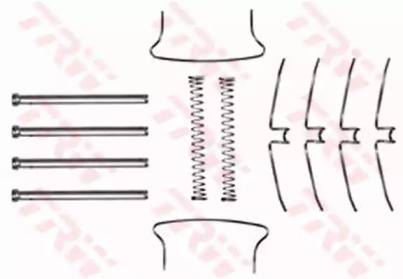 Дисковой тормозной механизм TRW для HONDA CIVIC I Hatchback (SB) 1200 (SB2)