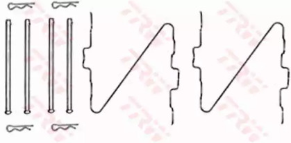 Дисковой тормозной механизм TRW для PEUGEOT 204 Break 1.3 D