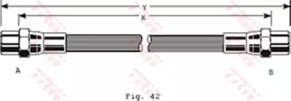 тормозные шланги TRW для VW GOLF II (19E, 1G1) 1.8 GTI 16V