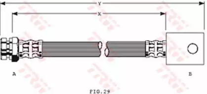 тормозные шланги TRW для NISSAN VANETTE Фургон (C22) 1.5