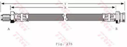 тормозные шланги TRW для FORD SCORPIO II Turnier (GNR, GGR) 2.0 i