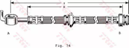 тормозные шланги TRW для MAZDA 323 II (BD) 1.5