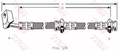 тормозные шланги TRW для NISSAN BLUEBIRD Station Wagon (WU11) 2.0 D