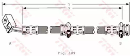 тормозные шланги TRW для NISSAN BLUEBIRD Station Wagon (WU11) 2.0 D