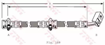 тормозные шланги TRW для NISSAN BLUEBIRD Station Wagon (WU11) 2.0 D