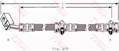 тормозные шланги TRW для NISSAN BLUEBIRD Station Wagon (WU11) 2.0 D