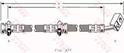 тормозные шланги TRW для NISSAN BLUEBIRD Station Wagon (WU11) 2.0 D