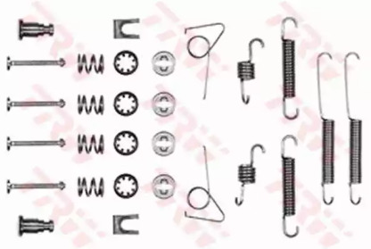 Барабанный тормозной механизм TRW для FORD SIERRA Хэтчбек (GBC, GBG) 1.6 i