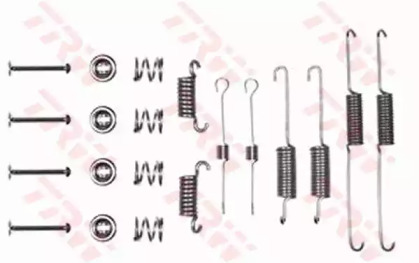 Барабанный тормозной механизм TRW для FORD SIERRA Хэтчбек (GBC, GBG) 2.0 i DOHC