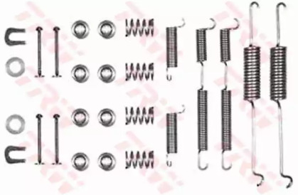 Барабанный тормозной механизм TRW для FORD TAUNUS (GBFK) 1300