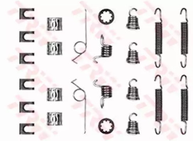 Барабанный тормозной механизм TRW для FORD TAUNUS (GBFK) 1300