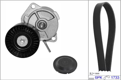 Комплект ручейковых ремней HEPU для BMW 3 Compact (E36) 318 ti