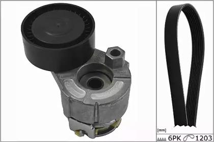 Комплект ручейковых ремней HEPU для NISSAN KUBISTAR (X76) 1.5 dCi