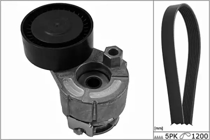 Комплект ручейковых ремней HEPU для NISSAN KUBISTAR (X76) 1.5 dCi