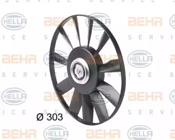 Вентилятор HELLA для VW CADDY II Variant (9K9B) 1.9 SDI