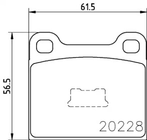 Дисковой тормозной механизм HELLA для VW SCIROCCO (53) 1.6