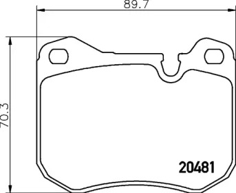 Дисковой тормозной механизм HELLA для PORSCHE 924 2.5 S