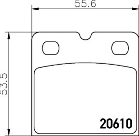 Барабанный тормозной механизм HELLA для JAGUAR S-TYPE (X200) 2.7 D