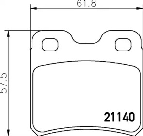 Дисковой тормозной механизм HELLA для SAAB 900 II Кабриолет 2.5 -24 V6