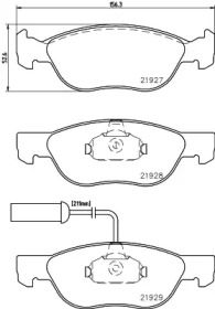 Тормозные колодки HELLA для ALFA ROMEO 146 (930_) 1.9 JTD (930.B4B)