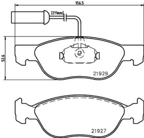 Дисковой тормозной механизм HELLA для ALFA ROMEO 146 (930_) 1.9 TD (930.B4A)
