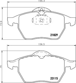 Дисковой тормозной механизм HELLA для CHEVROLET VECTRA 2.2