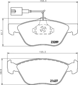 Дисковой тормозной механизм HELLA для ALFA ROMEO 146 (930_) 2.0 16V Quadrifoglio (930.B5)