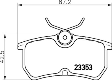 Тормозные колодки HELLA для FORD FOCUS седан (DFW) 1.8 16V