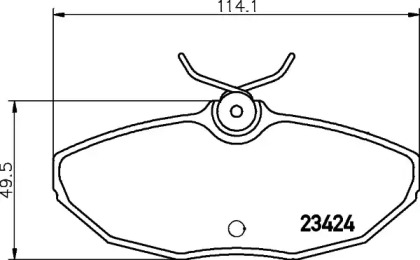 Тормозные колодки HELLA для JAGUAR S-TYPE (X200) 2.5 V6