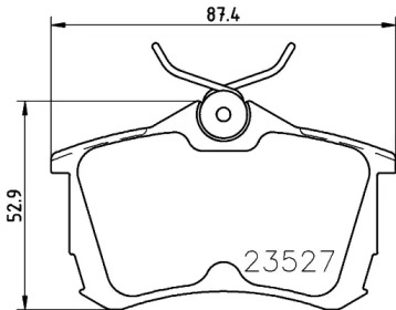 Тормозные колодки HELLA для HONDA ACCORD VII Tourer (CM, CN) 2.4 (CM2)
