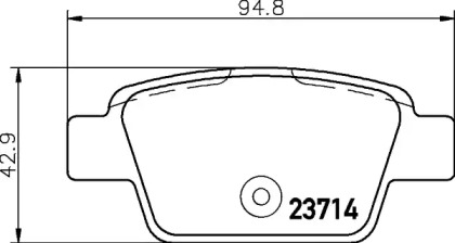 Тормозные колодки HELLA для FIAT STILO Multi Wagon (192_) 1.9 JTD