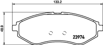 Тормозные колодки HELLA для CHEVROLET KALOS 1.2