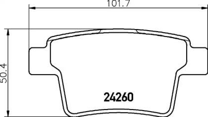 Дисковой тормозной механизм HELLA для JAGUAR X-TYPE Estate (X400) 2.0 D