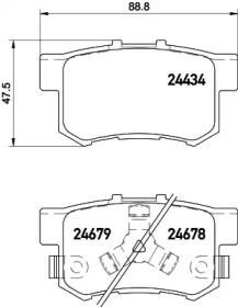Тормозные колодки HELLA для HONDA ACCORD VIII универсал (CW) 2.2 i-DTEC (CW3)