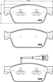 Дисковой тормозной механизм HELLA для VW TRANSPORTER VI c бортовой платформой/ходовая часть (SFD, SFE 2.0 TDI