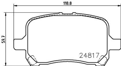 Дисковой тормозной механизм HELLA для CHEVROLET HHR 2.4