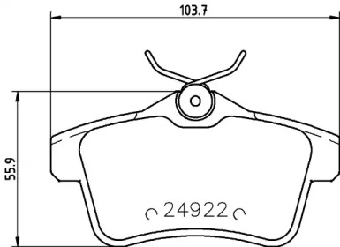 Дисковой тормозной механизм HELLA для PEUGEOT 508 SW 1.6 HDi