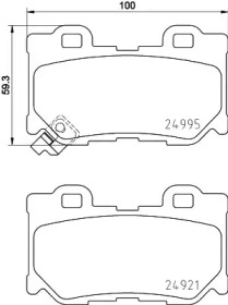 Дисковой тормозной механизм HELLA для NISSAN 370 Z Roadster (Z34) 3.7