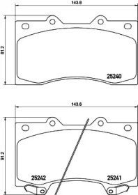Дисковой тормозной механизм HELLA для NISSAN PATROL VI (Y62) 5.6