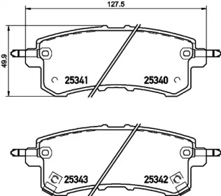 Дисковой тормозной механизм HELLA для NISSAN PATROL VI (Y62) 5.6
