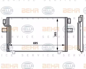 Кондиционер HELLA для NISSAN MAXIMA / MAXIMA QX IV Station Wagon (A32) 3.0 QX