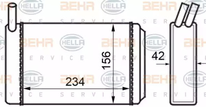Салонный теплообменник HELLA для VW SCIROCCO (53) 1.6