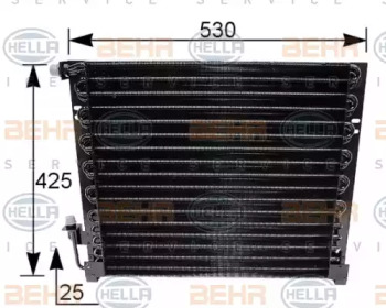 Конденсатор HELLA для ALFA ROMEO 164 (164_) 3.0 24V (164.K1)